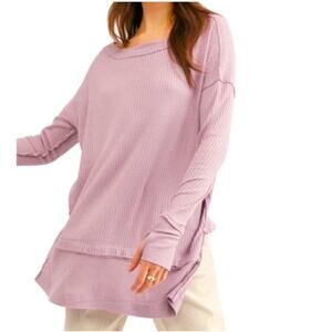 We the Free|Free People North‎ Shore Oversized Thermal Waffle Knit Tunic Top XS